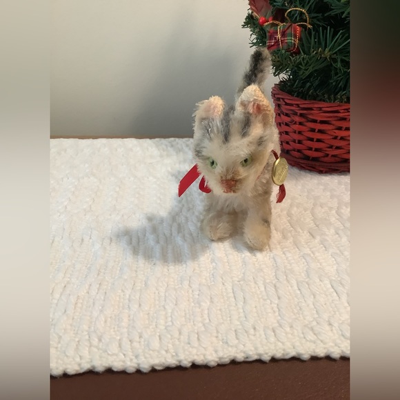 Vintage Hermann Stuffed Genuine Mohair Kitty / Kitten / Cat - Picture 6 of 16